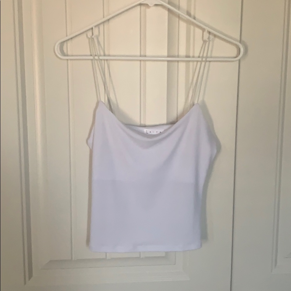 white tank top